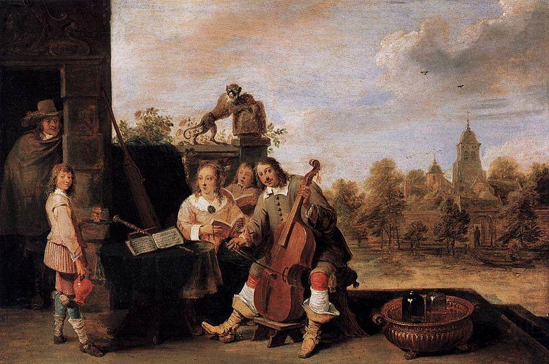 David Teniers the Younger The Painter and His Family china oil painting image